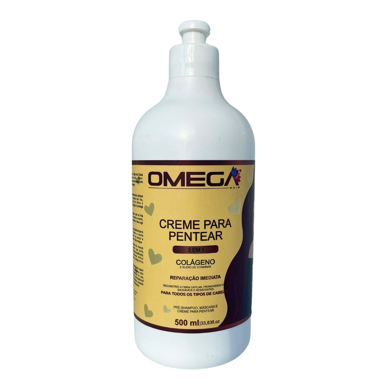 Kit de Reconstrução Profunda Colágeno 1L OmegaHair - 5 Itens