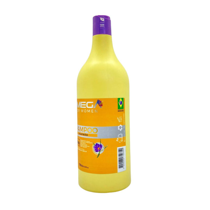 Shampoo Açafrão 1L Omega Hair Fardo 6 Unidades