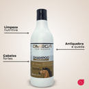 Kit Fortalecedor Crina e Cauda Shampoo e Condicionador 500ml + Máscara + Óleo Capilar Omega Hair