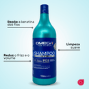 Kit Capilar Lisos e Leves Shampoo e Condicionador 1L + Máscara + Creme de Pentear Omega Hair