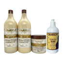 Kit Capilar Mandioca Shampoo e Condicionador 1L + Máscara + Creme de Pentear Omega Hair