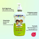 Kit 6 Sabonete Líquido Glicerinado 400ml Omega Baby