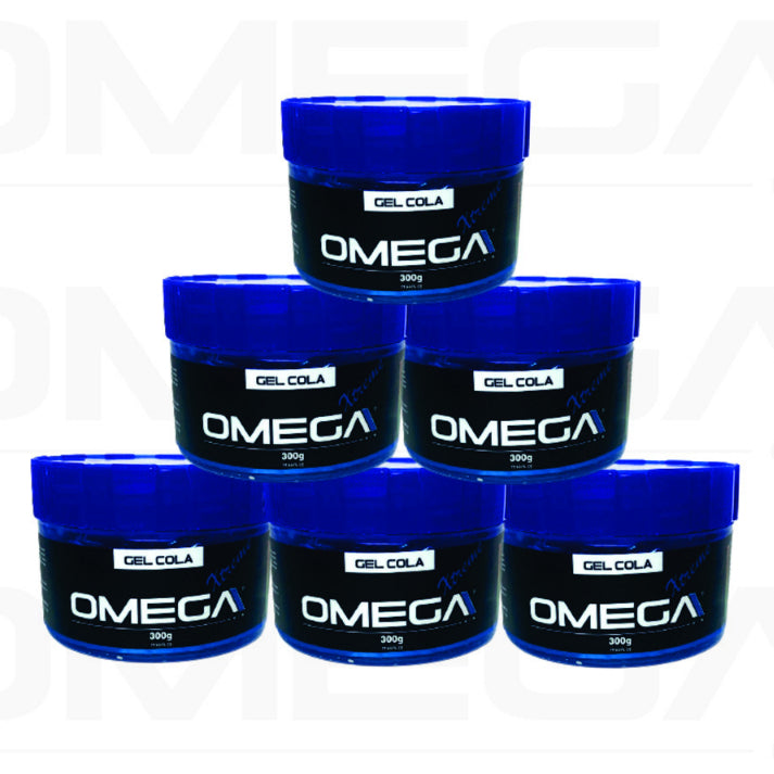 Gel Cola Xtreme Omega Hair 300g - 6 Unidades