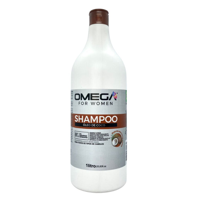 Shampoo Óleo De Coco 1L Omega Hair
