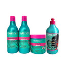 Kit Ativador de Cachos Shampoo + Condicionador + Mascara + Ativador 500ml Omega Hair