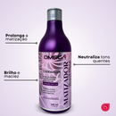 Kit Matizador Perfect Blond Shampoo e Condicionador 500ml + Máscara + Reparador de Pontas Omega Hair