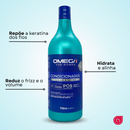 Kit Lisos e Leves Shampoo e Condicionador 1L + Máscara + Óleo Capilar Omega Hair