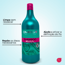 Kit Cachos Shampoo e Condicionador 1L + Máscara + Finalizador Omega Hair