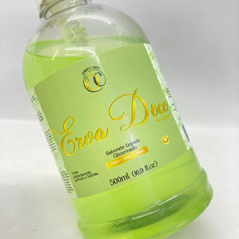 Sabonete Líquido Erva Doce 500ml QuimicaCerta