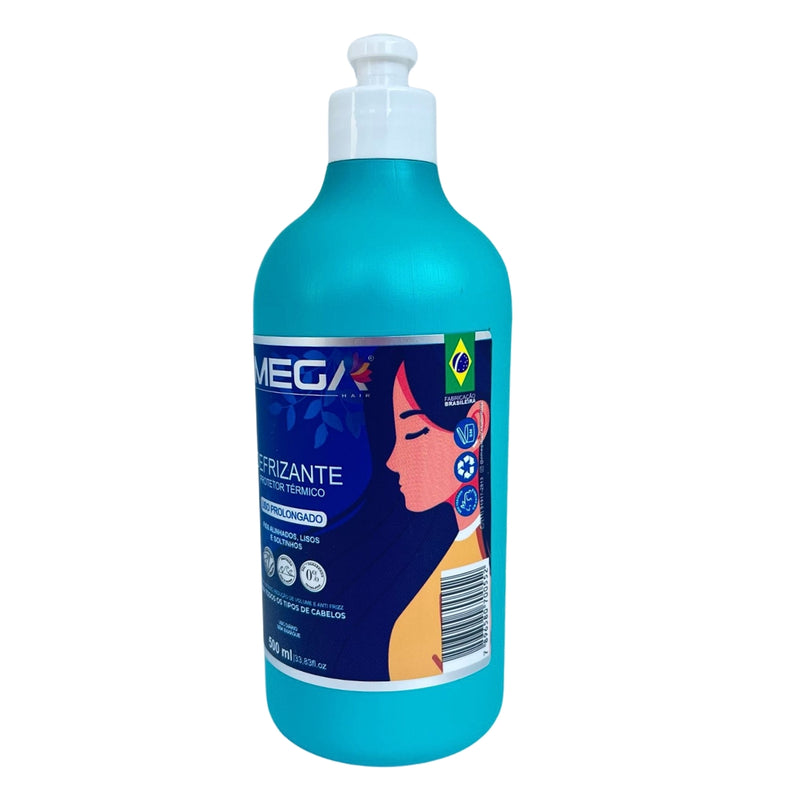 Defrizante Protetor Térmico 500ml Omega Hair