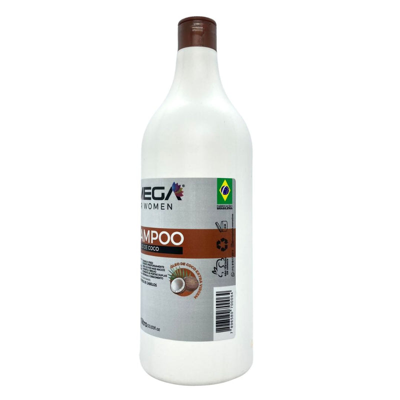 Shampoo Óleo De Coco 1L Omega Hair