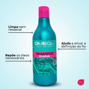 Kit Cachos Shampoo + Condicionador + Máscara + Creme de Pentear 500g Omega Hair