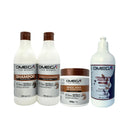 Kit Óleo de Coco Shampoo + Condicionador + Máscara + Creme de Pentear 500g Omega Hair