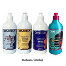 Kit Cachos Shampoo e Condicionador 1L + Máscara + Finalizador Omega Hair