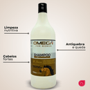 Kit Fortalecedor Crina e Cauda Shampoo e Condicionador 1L + Máscara + Óleo Capilar Omega Hair
