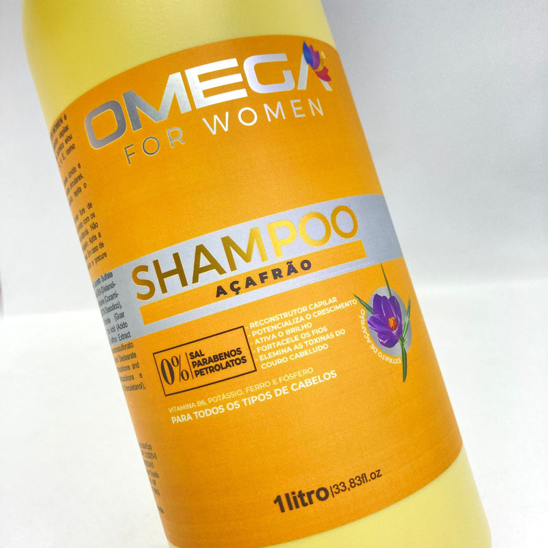 Shampoo Açafrão 1L Omega Hair
