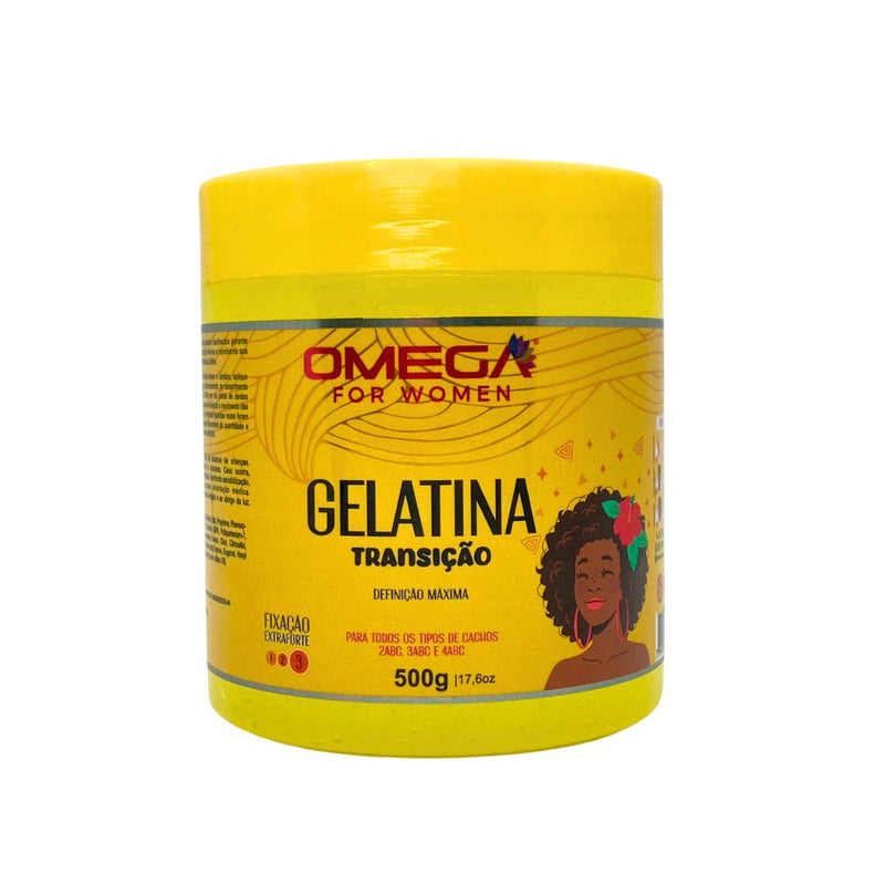Gelatina Transição 500g Omega Hair Fardo 6 Unidades