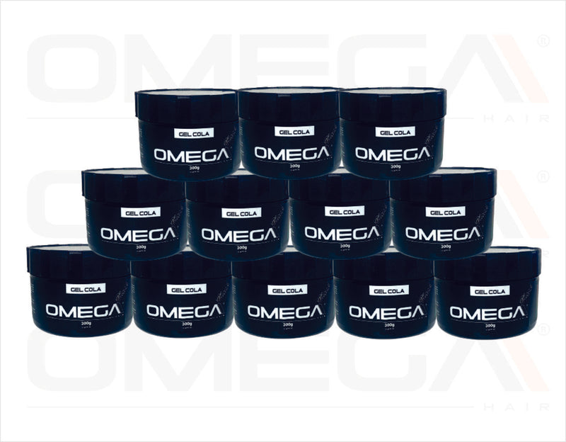 Gel Cola Black Omega Hair 300g - 12 Unidades