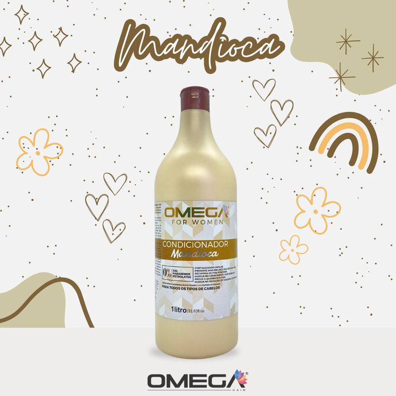 Condicionador Mandioca 1L Omega Hair