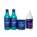 Kit Capilar Lisos e Leves Shampoo + Condicionador + Máscara + Creme de Pentear 500ml Omega Hair