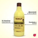 Kit Colágeno Shampoo + Condicionador + Mascara + Creme de Pentear 500g Omega Hair