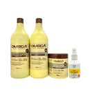 Kit de Reconstrução Profunda Colágeno 1L + Óleo Capilar Omega Hair