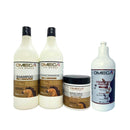 Kit Capilar Crina e Cauda Shampoo e Condicionador 1L + Mascara + Creme de Pentear Omega Hair