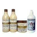 Kit Capilar Mandioca Shampoo e Condicionador 500ml + Máscara  + Creme de Pentear Omega Hair