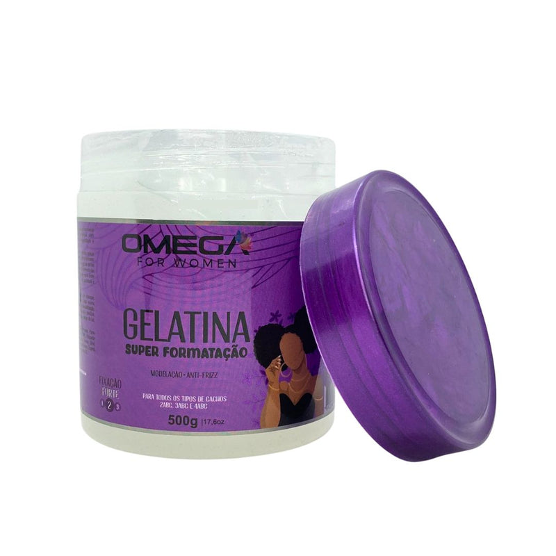 Gelatina Finalizadora Super Formatação 500g Omega Hair