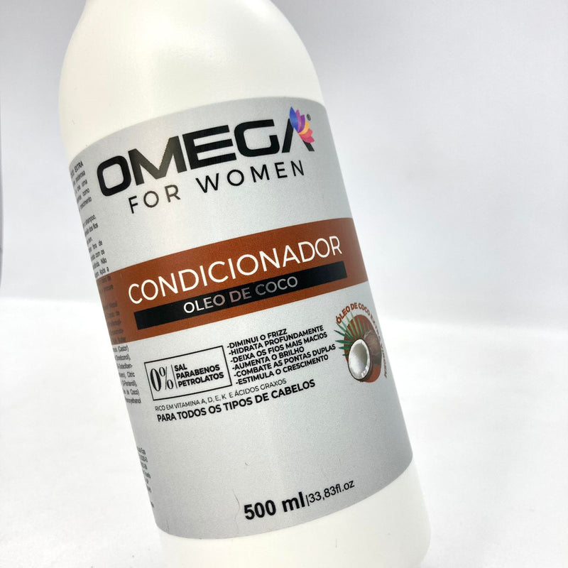 Condicionador Óleo De Coco 500ml Omega Hair