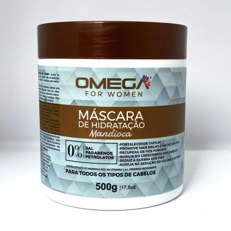 Kit Máscaras para Cronograma Capilar Intensivo - Hidratação Nutrição Reconstrução - Profissional Omega Hair - KIT 1