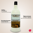 Kit Fortalecedor Crina e Cauda Shampoo e Condicionador 1L + Máscara + Óleo Capilar Omega Hair