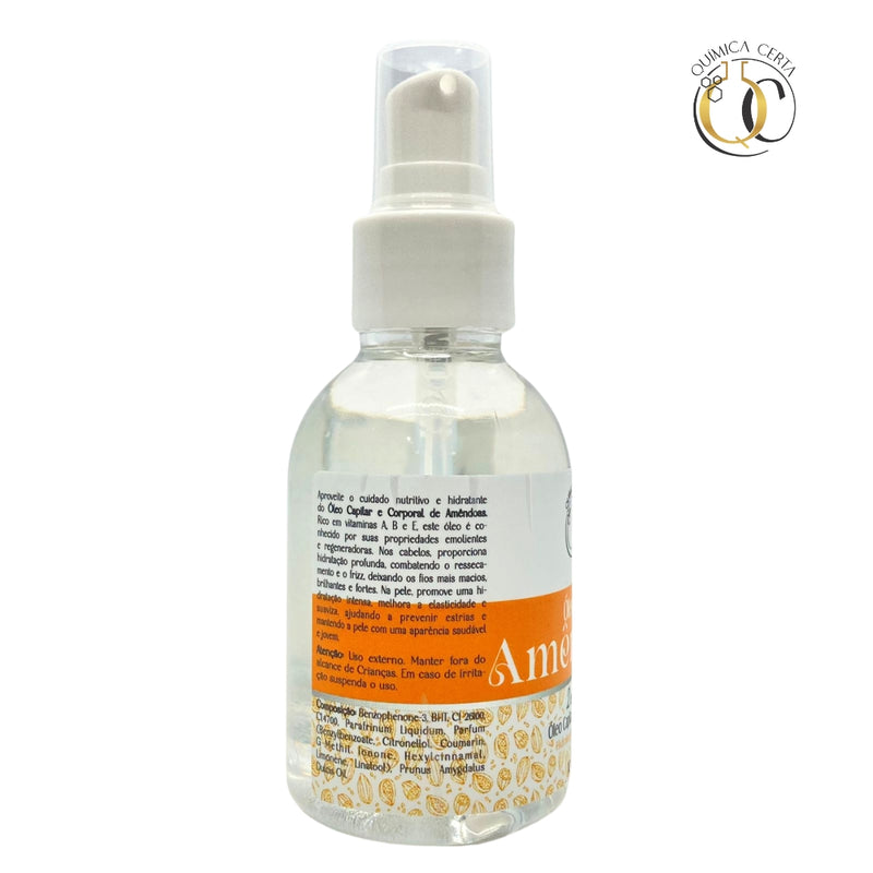 Óleo Capilar e Corporal Amêndoas 100ml Química Certa