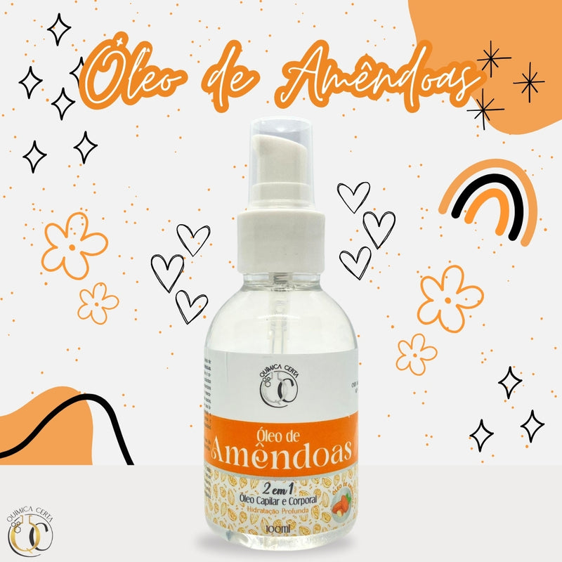 Óleo Capilar e Corporal Amêndoas 100ml Química Certa