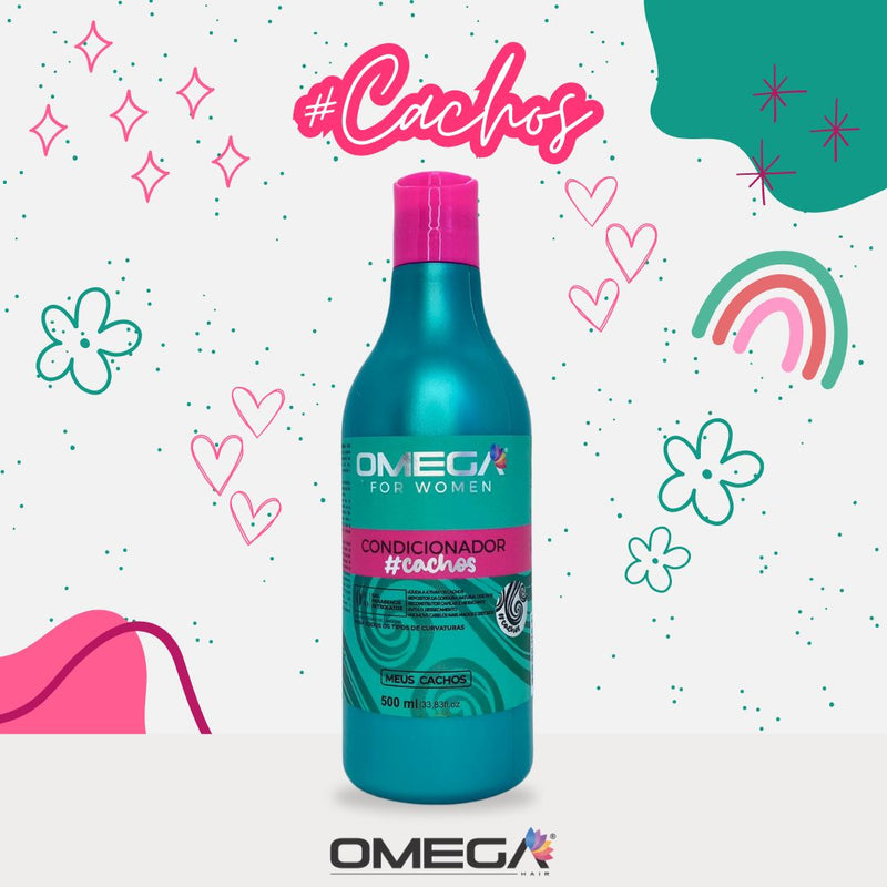 Condicionador Cachos 500ml Omega Hair