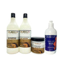 Kit Capilar Crina e Cauda Shampoo e Condicionador 1L + Mascara + Creme de Pentear Omega Hair