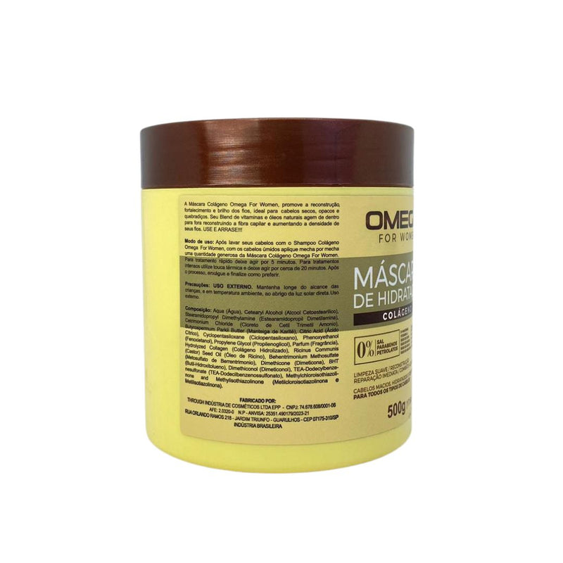 Mascara Capilar Colágeno 500g Omega Hair