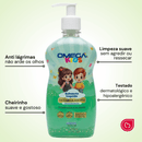 Kit 6 Sabonete Líquido Cabeça aos Pés 400ml Omega Kids