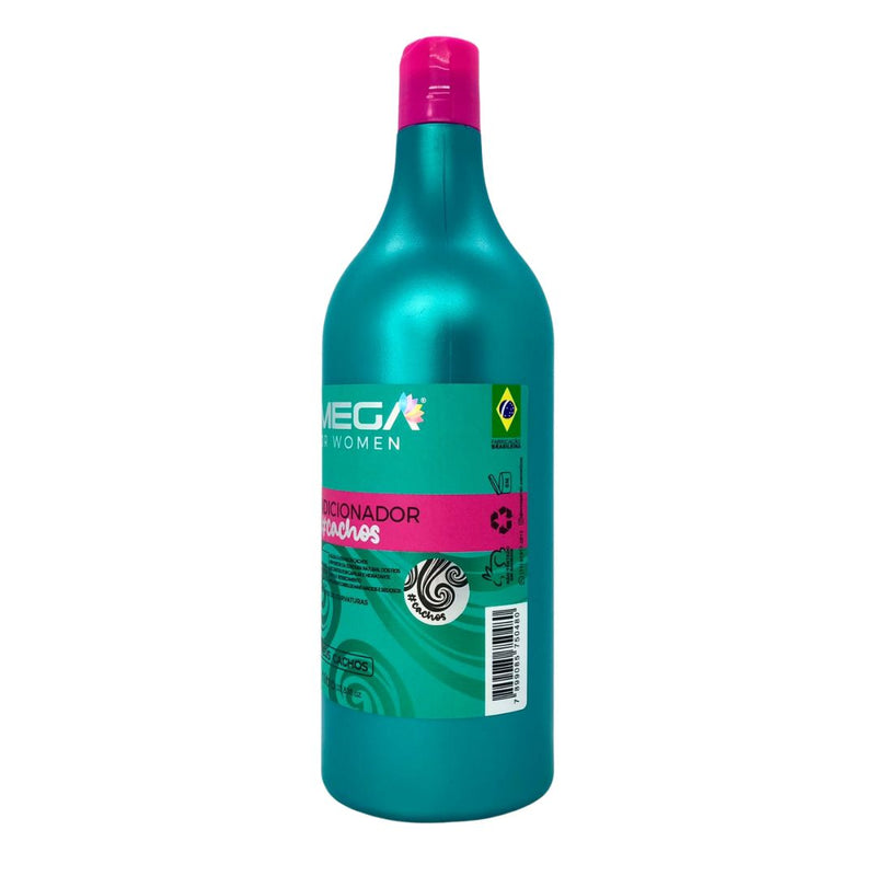 Condicionador Cachos 1L Omega Hair Fardo 6 Unidades