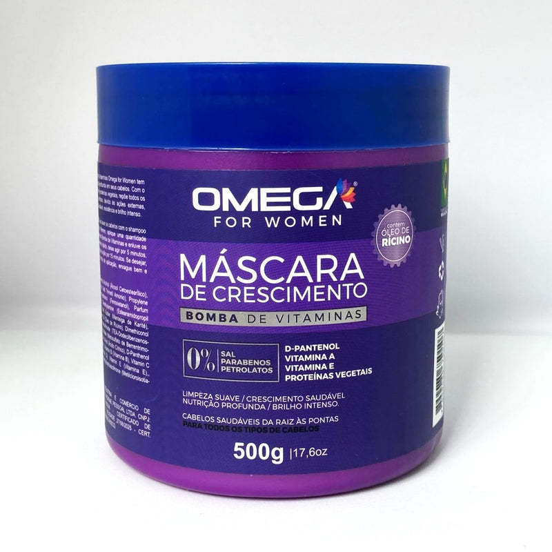 Kit Máscaras para Cronograma Capilar Intensivo - Hidratação Nutrição Reconstrução - Profissional Omega Hair - KIT 5