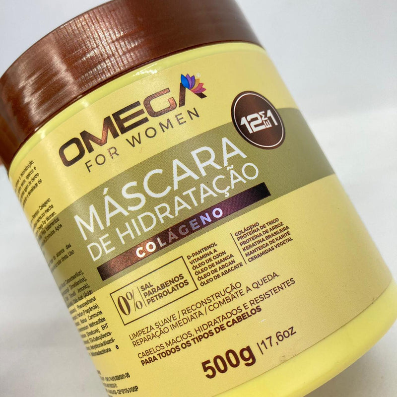 Mascara Capilar Colágeno 500g Omega Hair