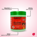 Gelatina Finalizadora Kids Morango 500g Omega Hair