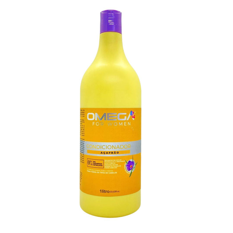 Condicionador Açafrão 1L Omega Hair Fardo 6 Unidades