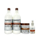 Kit Nutrição Óleo de Coco Shampoo e Condicionador 1L + Máscara + Óleo Capilar Omega Hair