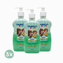 Kit 3 Sabonete Líquido Cabeça aos Pés 400ml Omega Kids