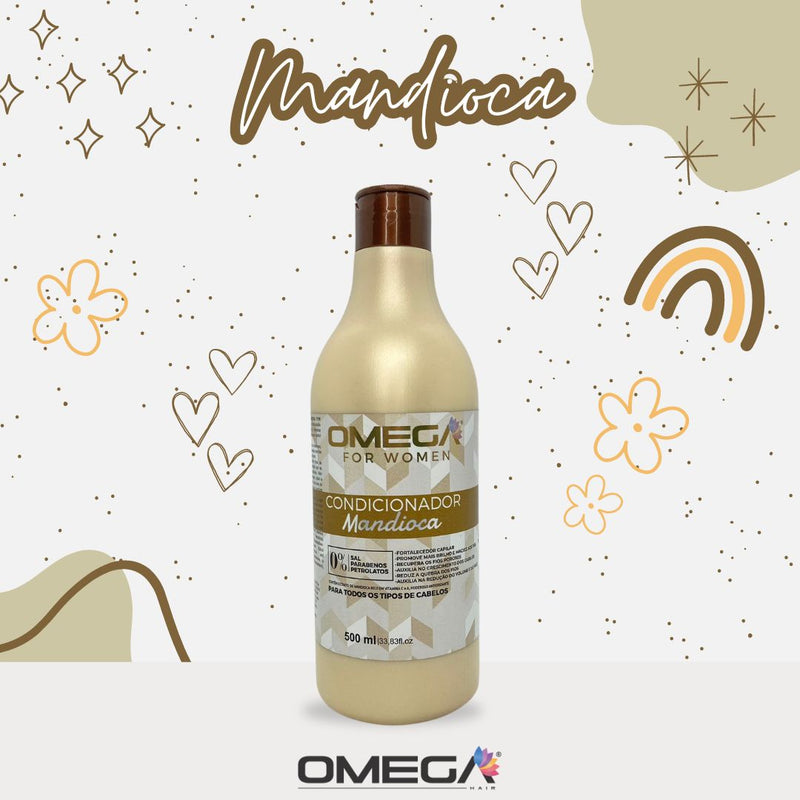Condicionador Mandioca 500ml Omega Hair