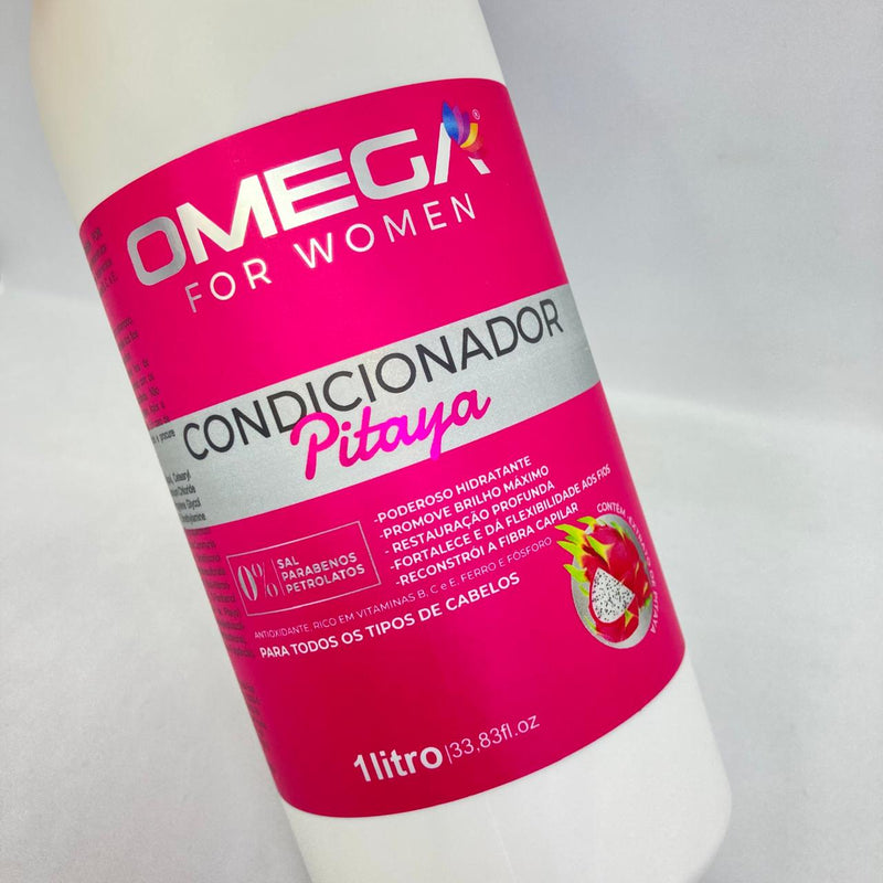 Condicionador Pitaya 1L Omega Hair Fardo 6 Unidades