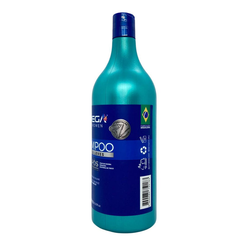 Condicionador Lisos e Leves 1L Omega Hair Fardo 6 Unidades