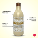 Kit Capilar Mandioca Shampoo + Condicionador + Máscara 500g Omega Hair