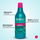 Kit Cachos Shampoo + Condicionador + Máscara + Creme de Pentear 500g Omega Hair